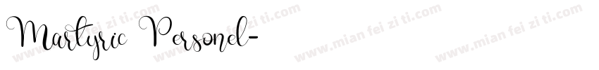 Martyric Personel字体转换
